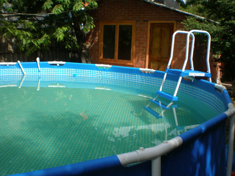 Buy frame pool from awning in Moscow a rectangular or round any size