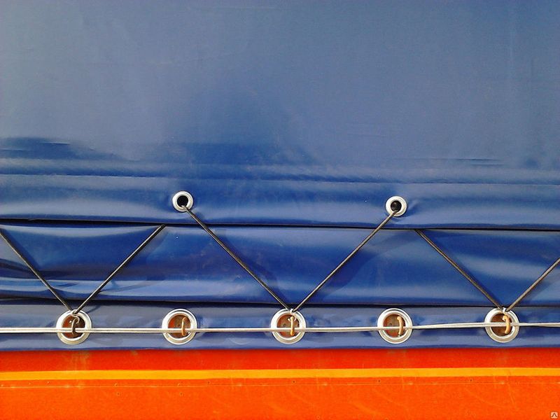 If you bought a canvas awning without mounting holes in order semitrailer we install metal eyelets for tarpaulins in Moscow, we easily nab�m ring exactly to the size of each loop