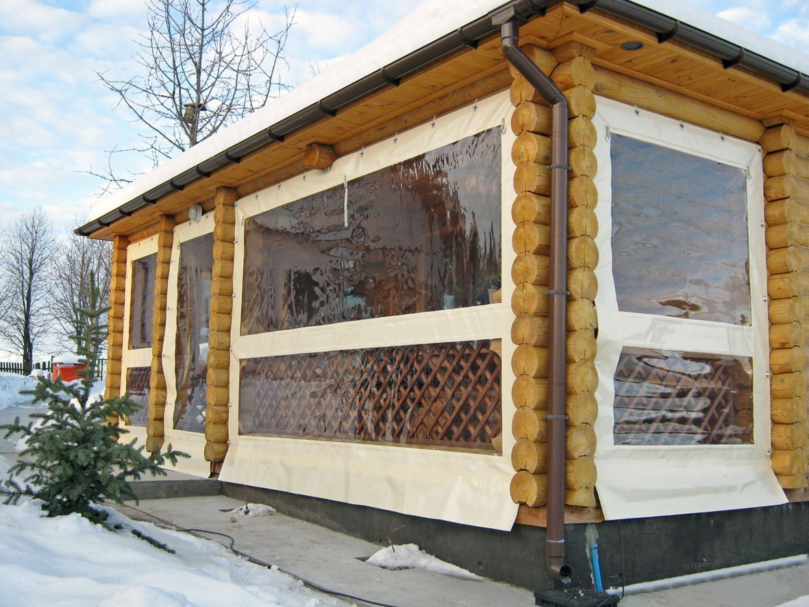 Buy curtains for gazebos PVC transparent in Moscow