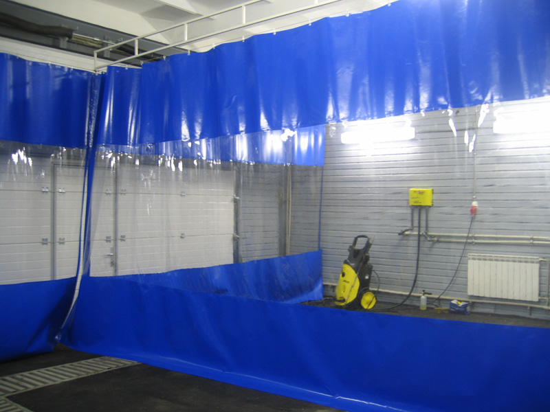 Industrial curtains pvc awning for car purchase in Moscow